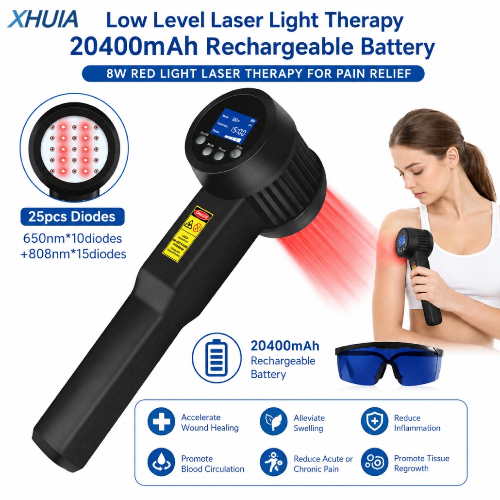 8W Class IV LLLT Laser Therapy Device for Sports Injuries Pets Pain 808nm 650nm