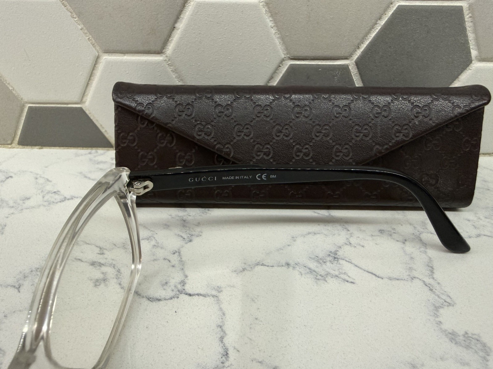 Gucci GG 3562 MNG 140 Clear Frame Eyeglasses With Case