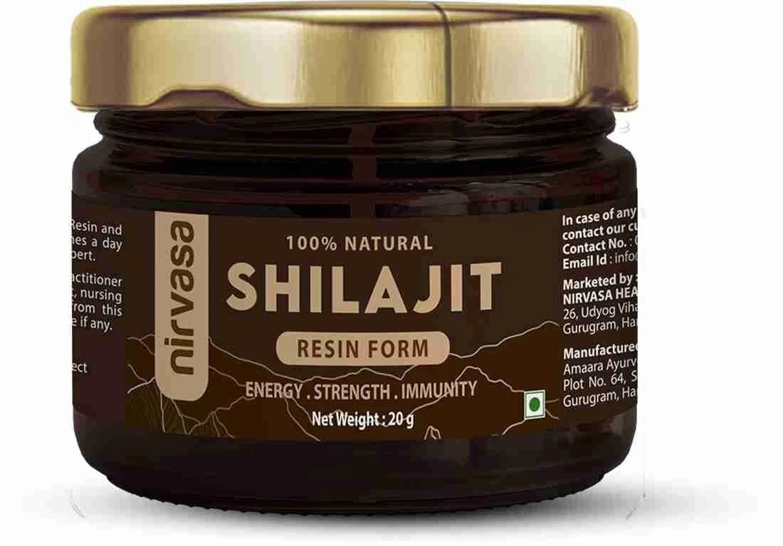 Pure 100% Nirvasa Ayurvedic Shilajit Resin For Strength, Power & Stamina 20g