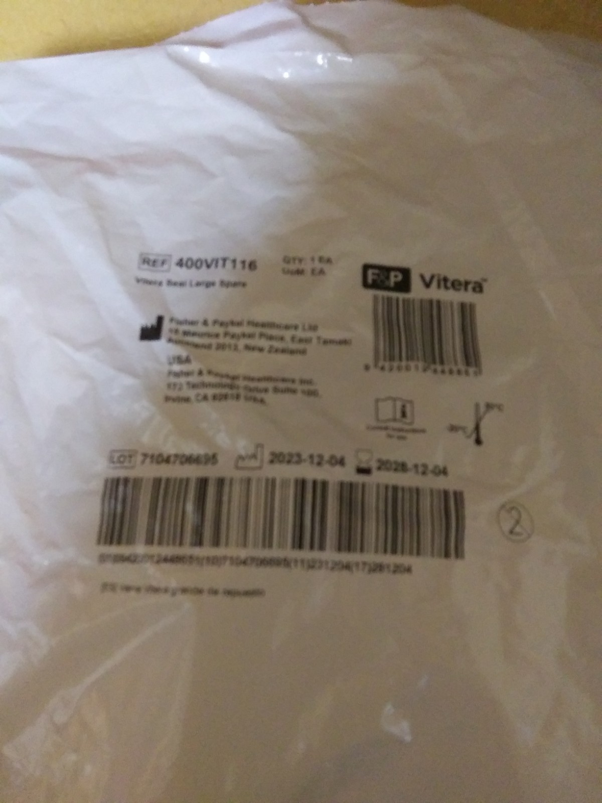 New F&P Vitera Full Face Mask Large Cushion Seal 400VIT116 Fisher Paykel