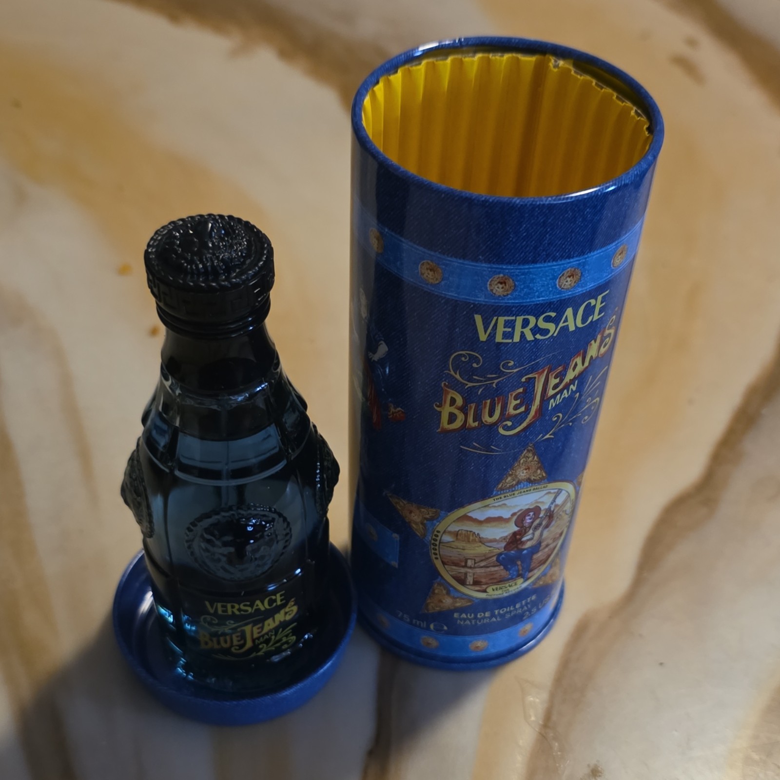 Versace Blue Jeans Man Eau de Toilette Spray Regular Size 2.5 fl oz