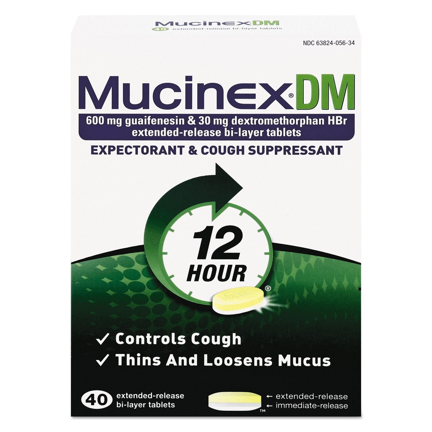 Reckitt Benckiser Inc Mucinex Dm 12-Hour Expectorant And Cough Suppressant