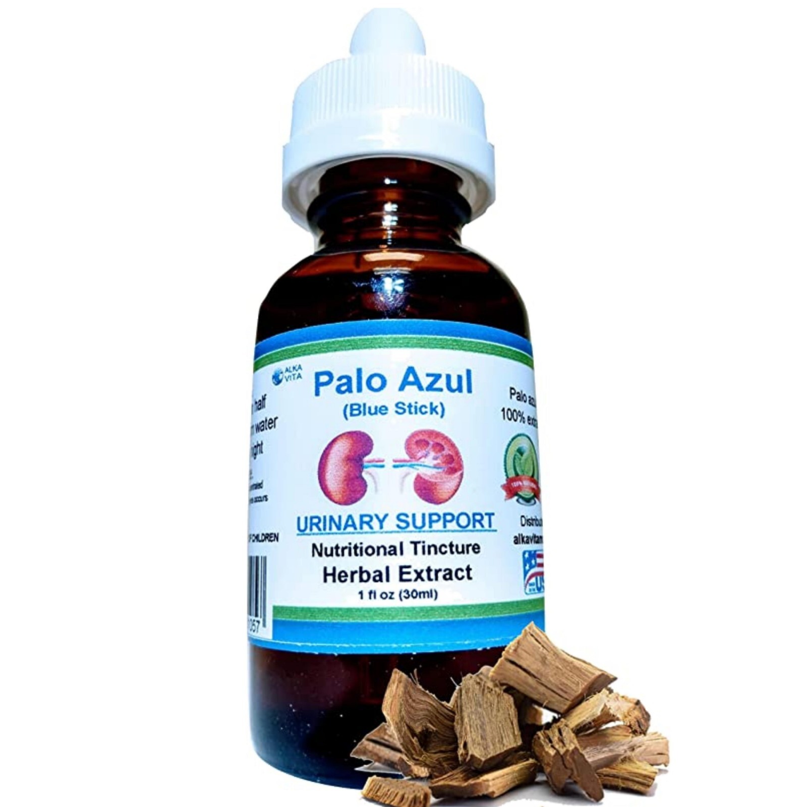 Rinones Limpios Saludables Palo Azul & Silica Gotas Herbales Natural Supplemento