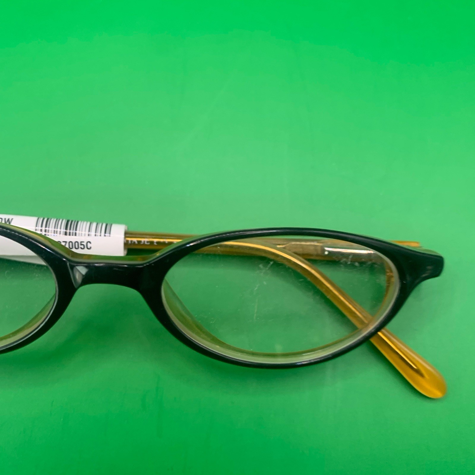 TRENDY FIVE Fashion Collection Black Yellow Eyeglass Frames 43-17-130 New
