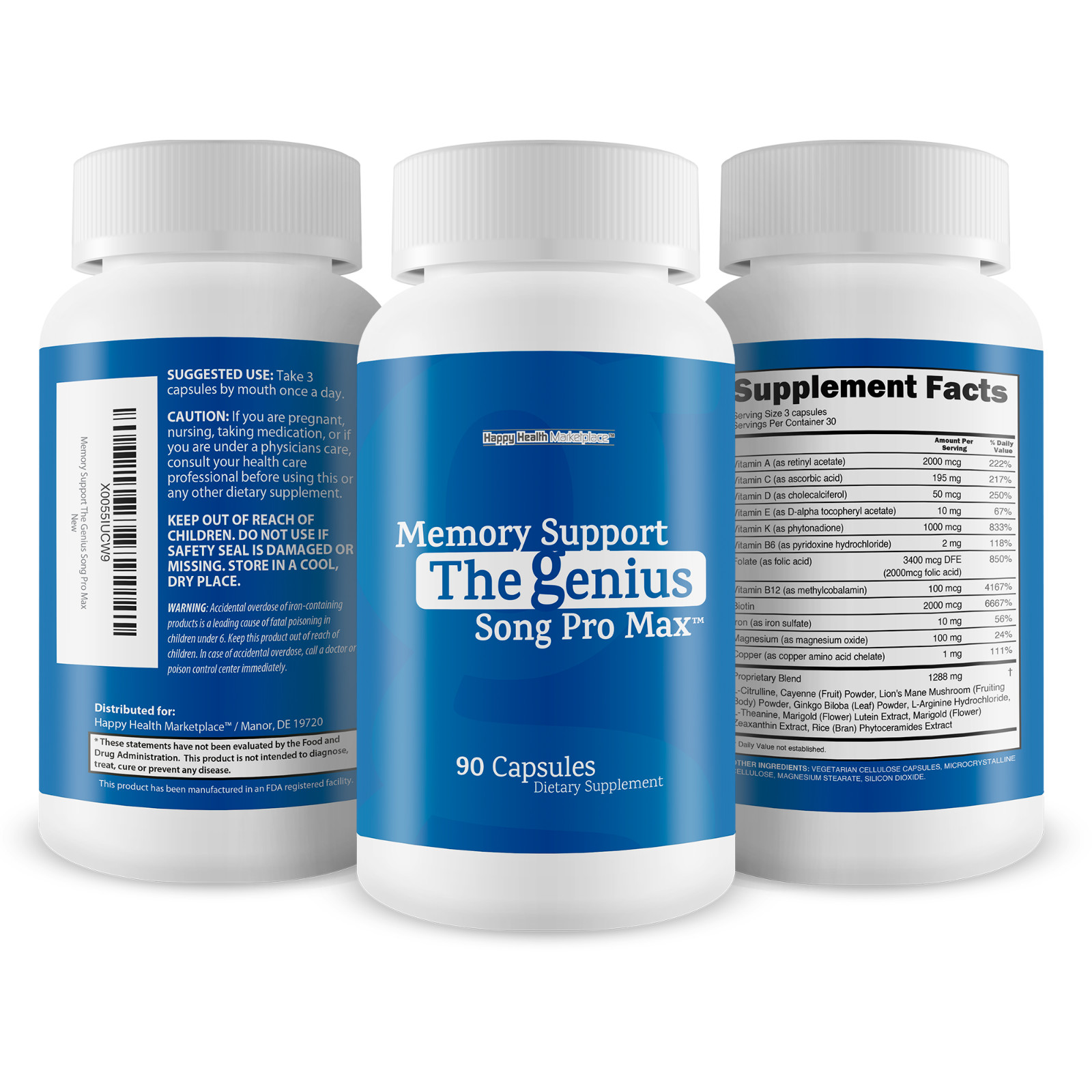 Memory Support – The Genius Song Pro Max – Our Best Brain Focus And Memory