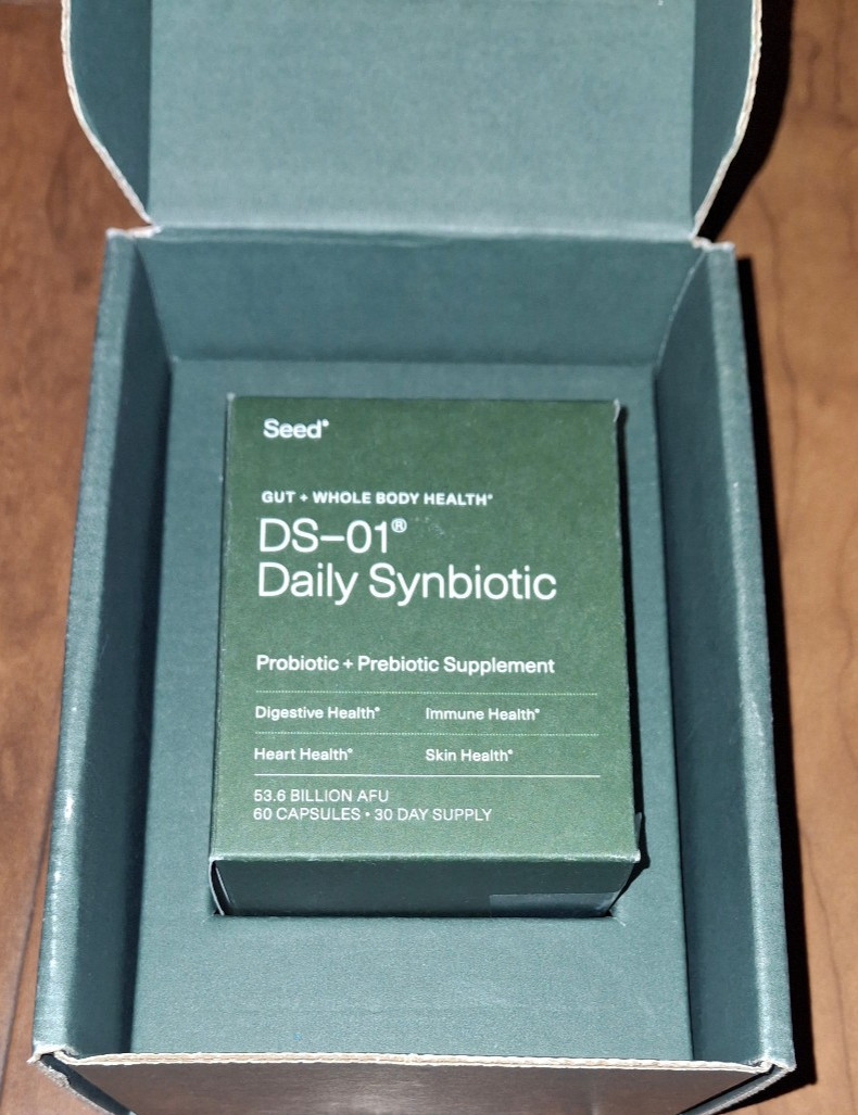 Seed DS-01 Daily Synbiotic – Digestive & Gut Health – 60ct (30-Day) Free Shiping