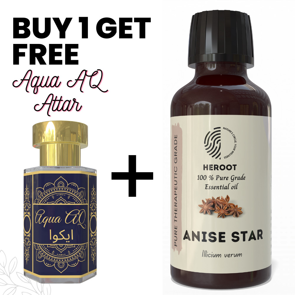 Anise Star Essential Oil 10ml Aromatherapy Diffuser Home Fragrance + Free Attar