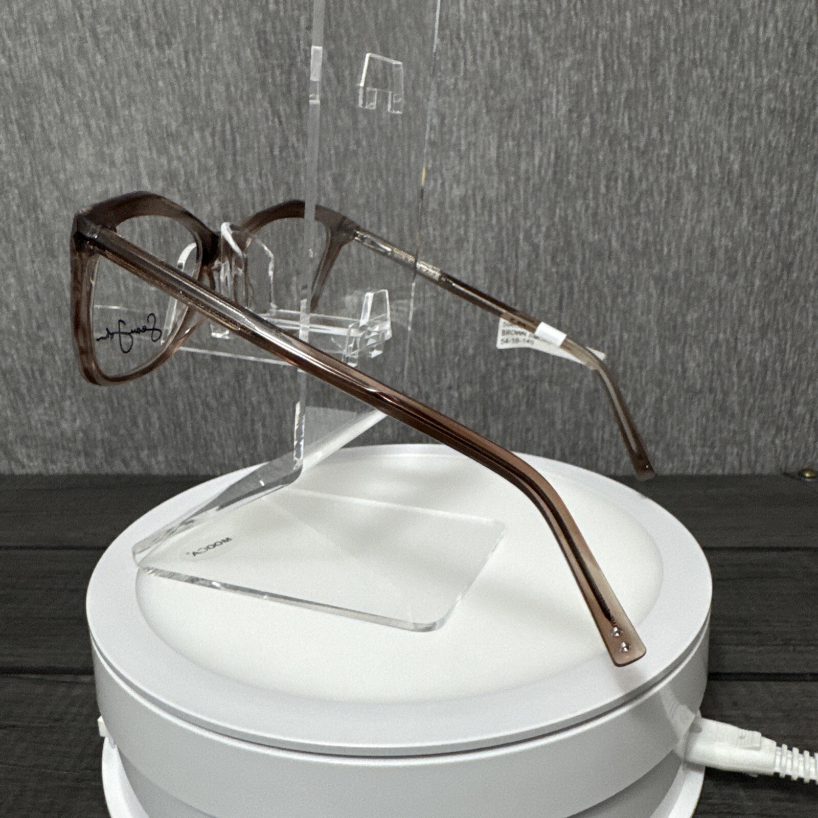 Sean John SJLO 6002 210 Brown Smoke Crystal Eyeglass Frames 54 18 145