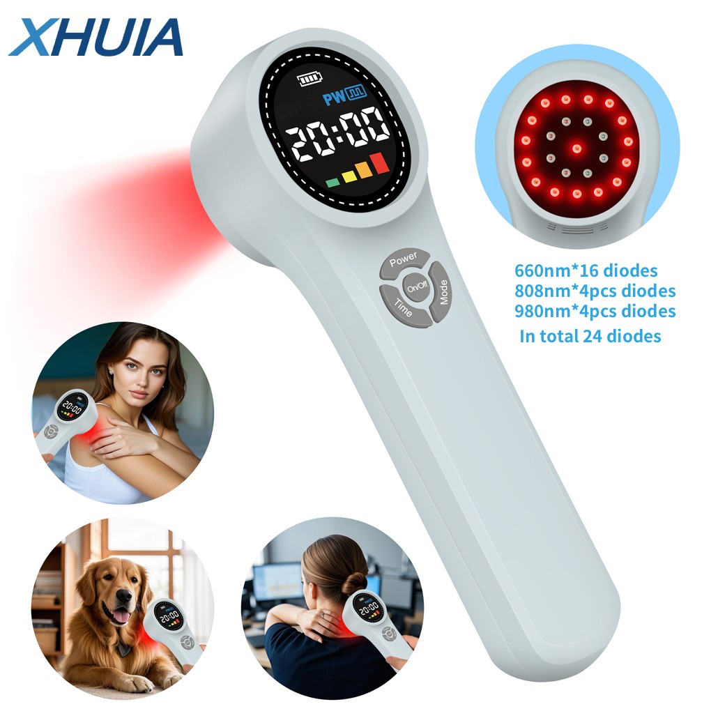 1760mW Handheld Cold Laser Therapy Device LLLT 660nm 810nm 980nm for Pain Relief