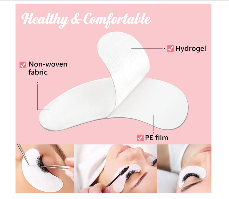 100 Pairs Under Eye Gel Pads Patches Lash Extension Supplies Collagen Lint Free