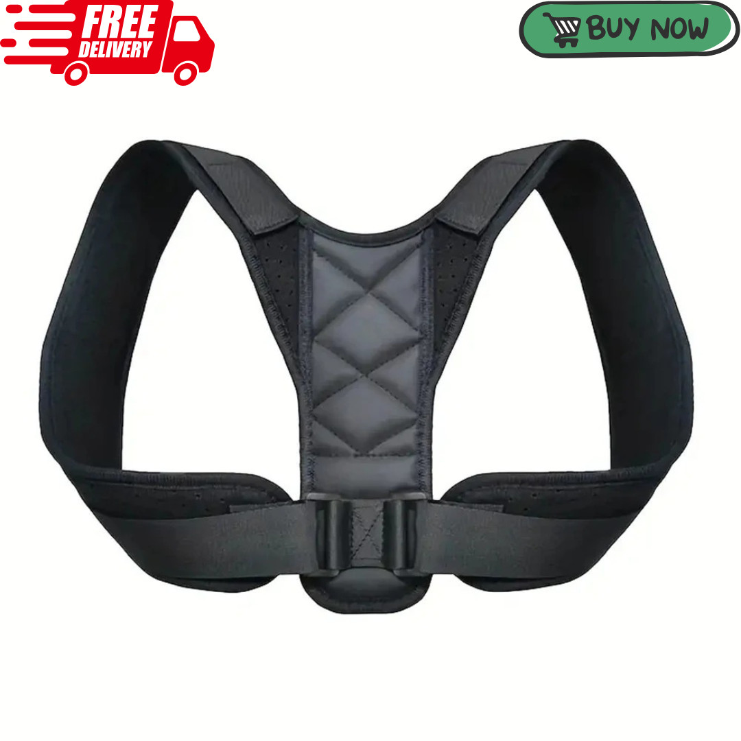 True Fit Posture Corrector Belt Adjustable Back Brace Straightener For Men Women