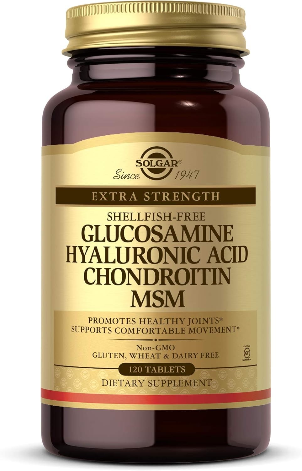 Natural Joint Health Support Glucosamine & Chondroitin w/ MSM (120 Tabs)