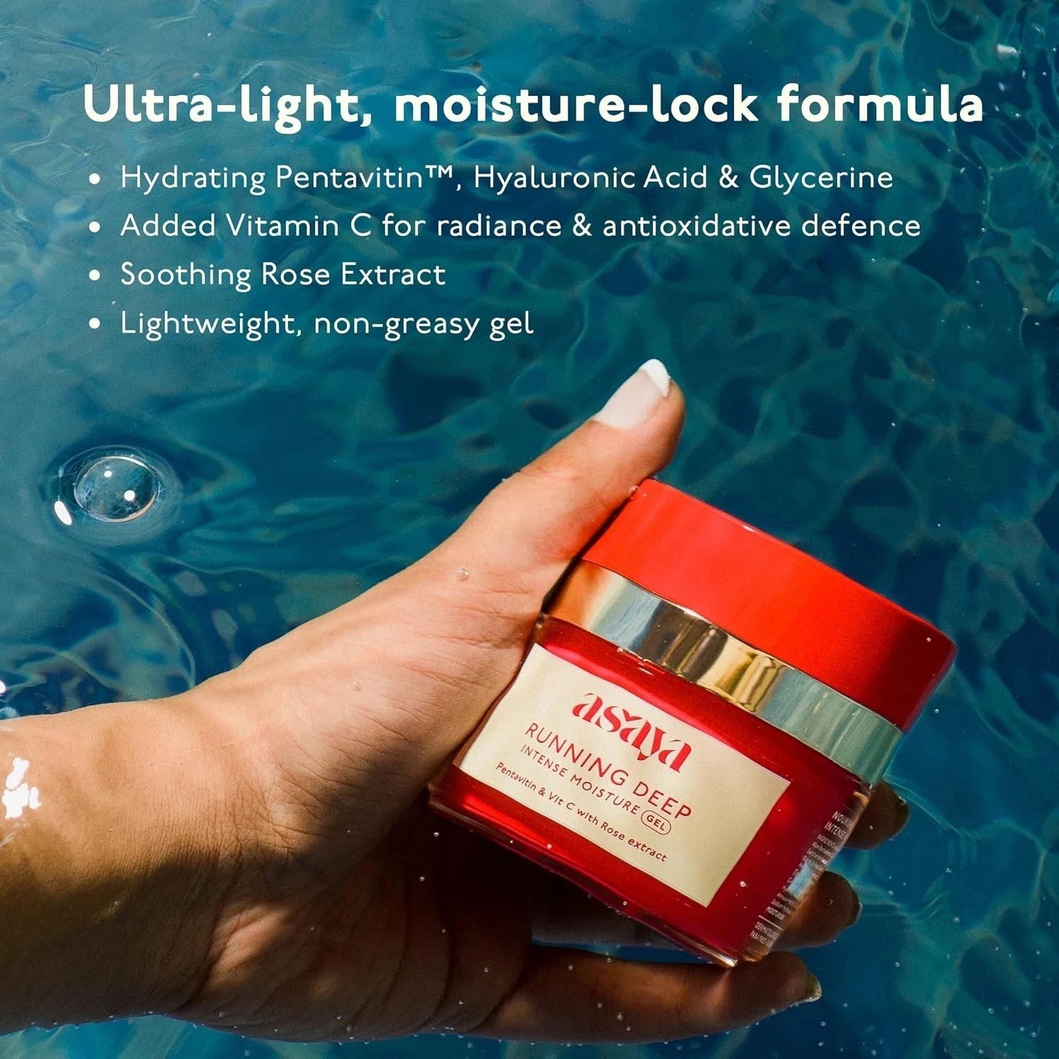 Asaya Running Deep Intense Face Moisturizer Gel – (50g)