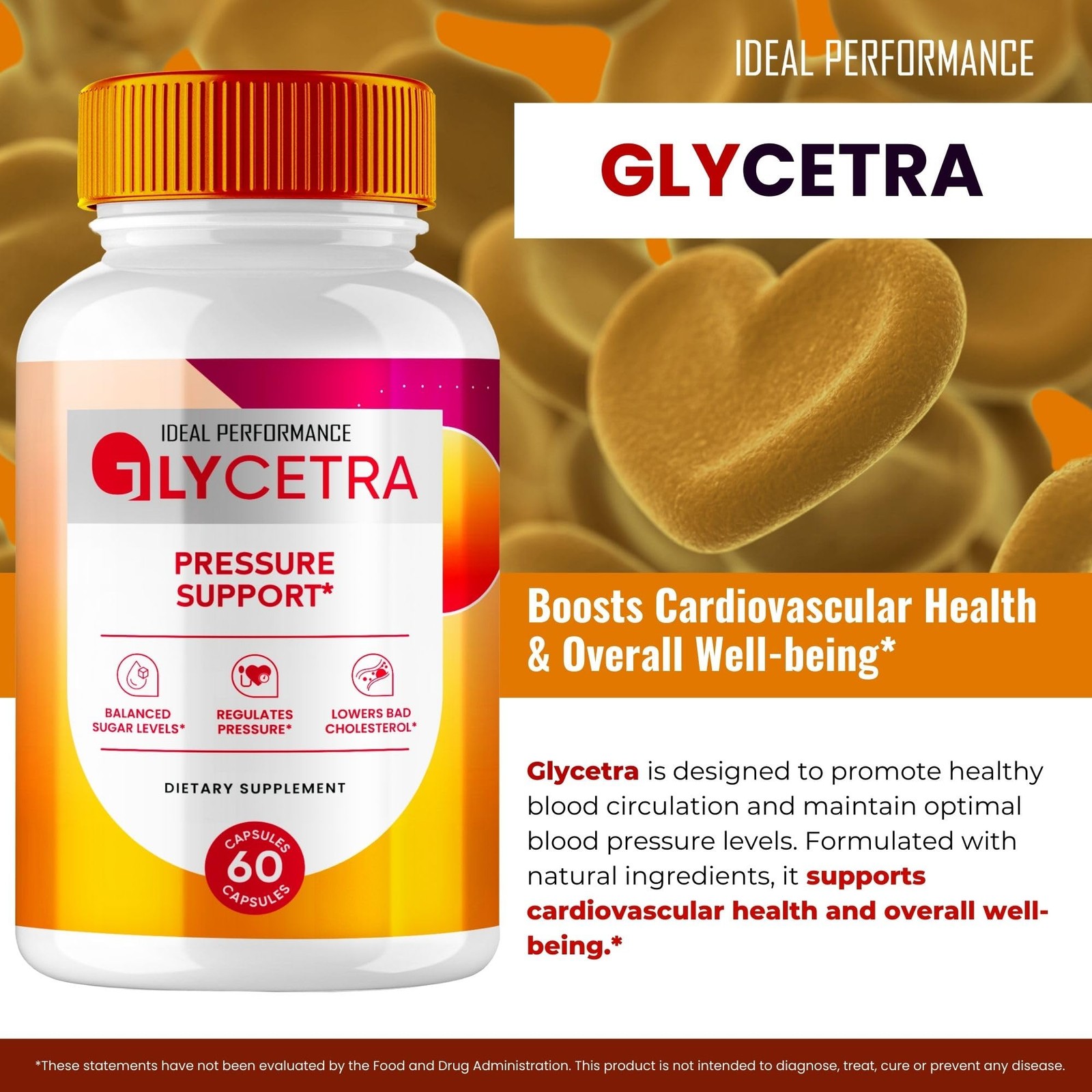 Glycetra General Wellness Supplement – 180 Capsules (3 Pack)