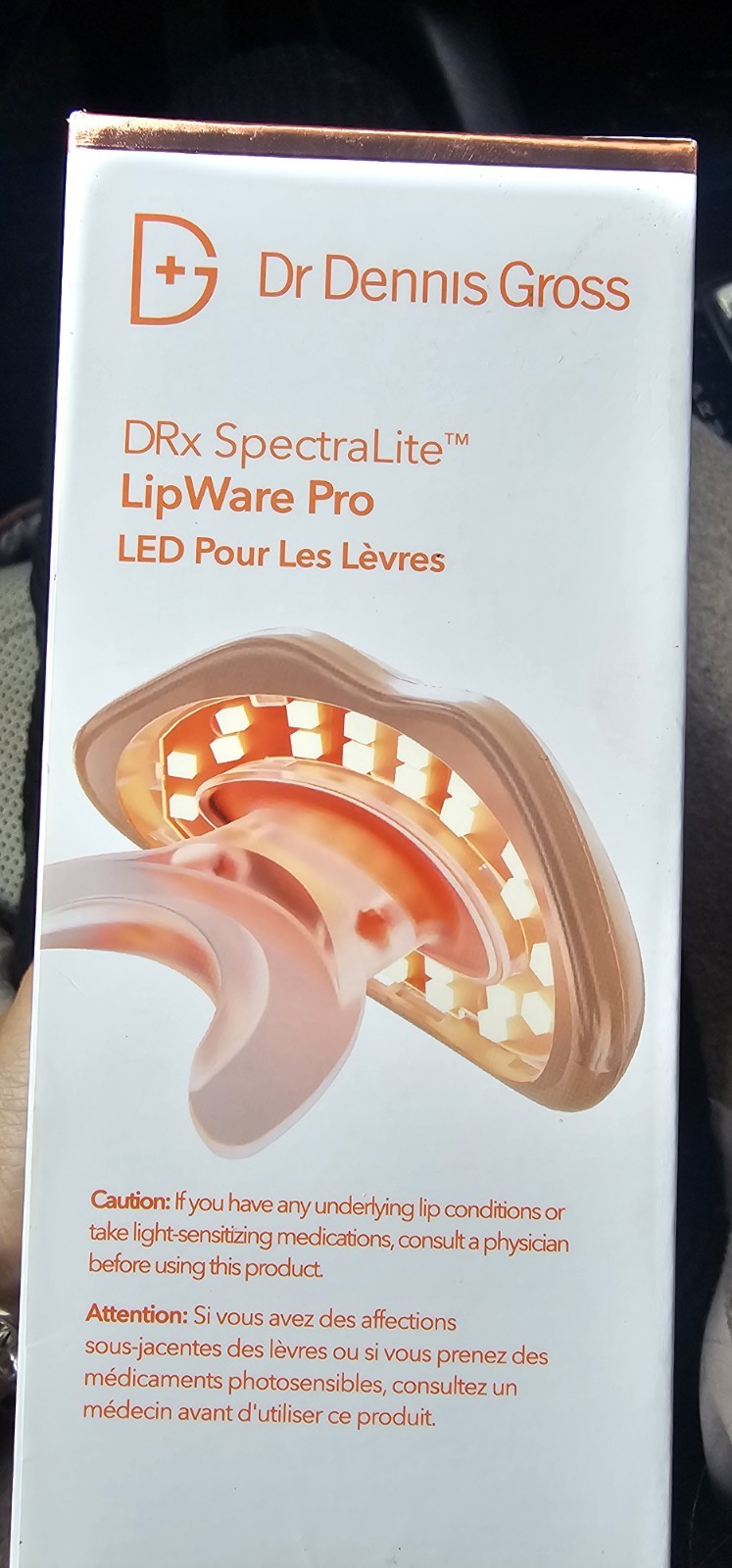NIB Dr Dennis Gross DRX SpectraLite LED LipWare Pro Red Light Therapy Msrp $158