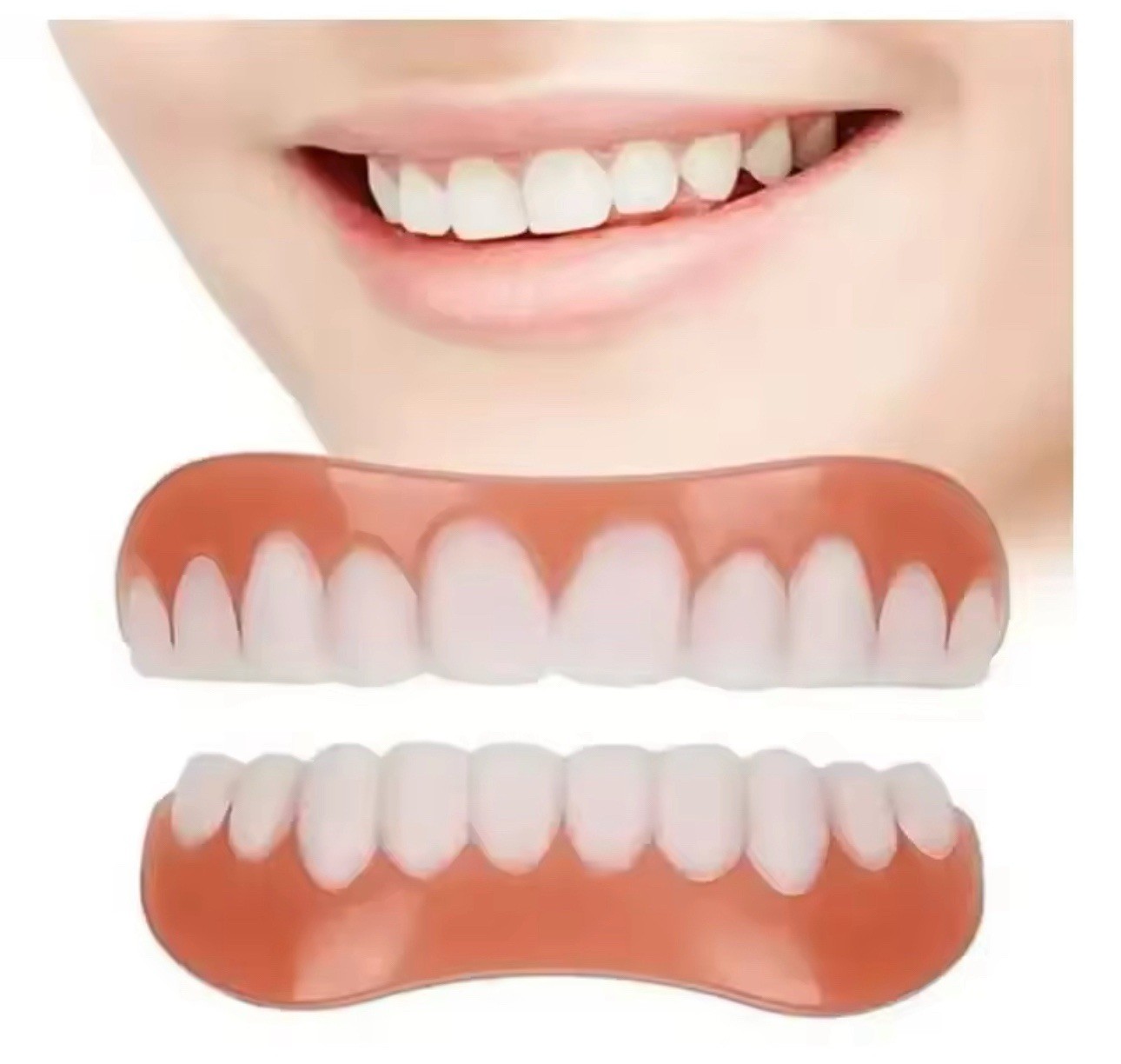 Instant Smile Snap On Veneers Upper Lower Teeth Covers Kit