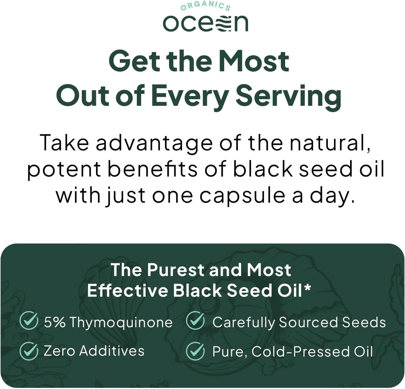 Organics Ocean Better Black Seed Oil Cold Pressed – Pure Nigella Sativa Oil for