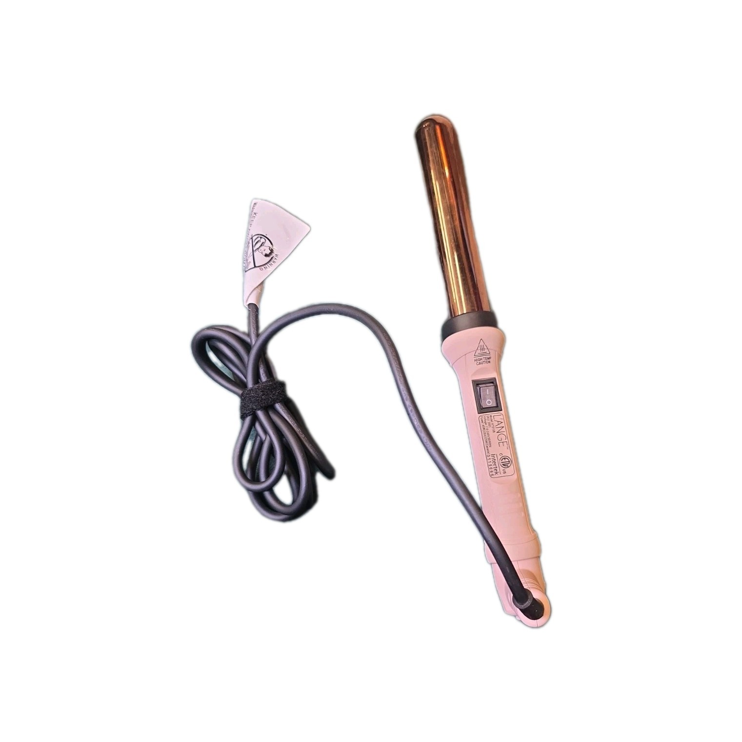 L’ANGE Titanium Hair Curling Wand HT015B 1.25″ 32mm Lange Iron 45 Watt Pink