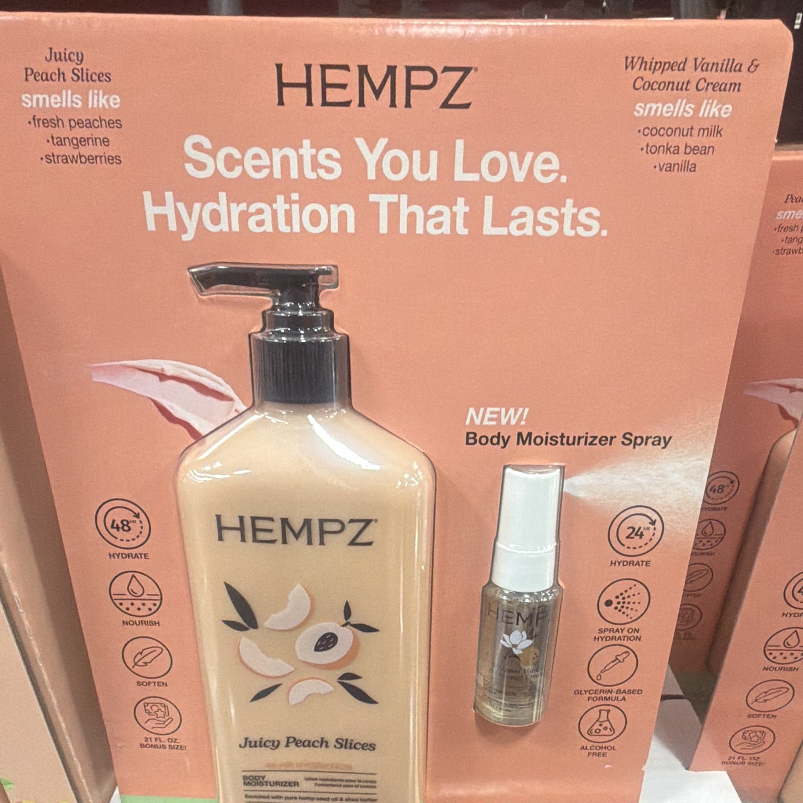 Hempz Juicy Peach Slices Alcohol-Free Body Moisturizer Spray 21 fl oz