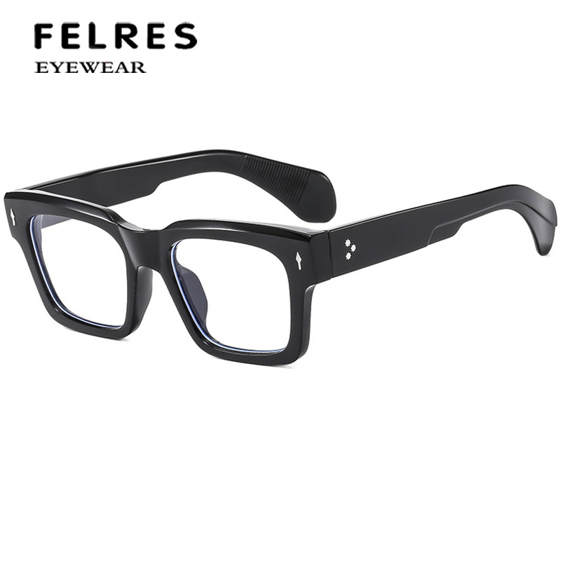 Men Women Thick Frame Reading Glasses Blue Light Blocking Fashion Glasses