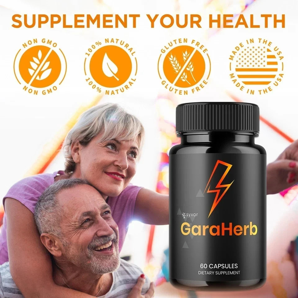 GaraHerb Advanced Energy & Fitness Support Capsules 60 Caps FS | Pack of 3
