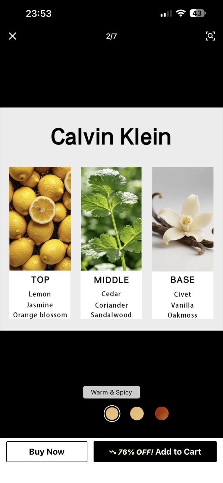 Calvin Klein Obsession EDP Perfume for Women 3.4 oz 100ml Spray