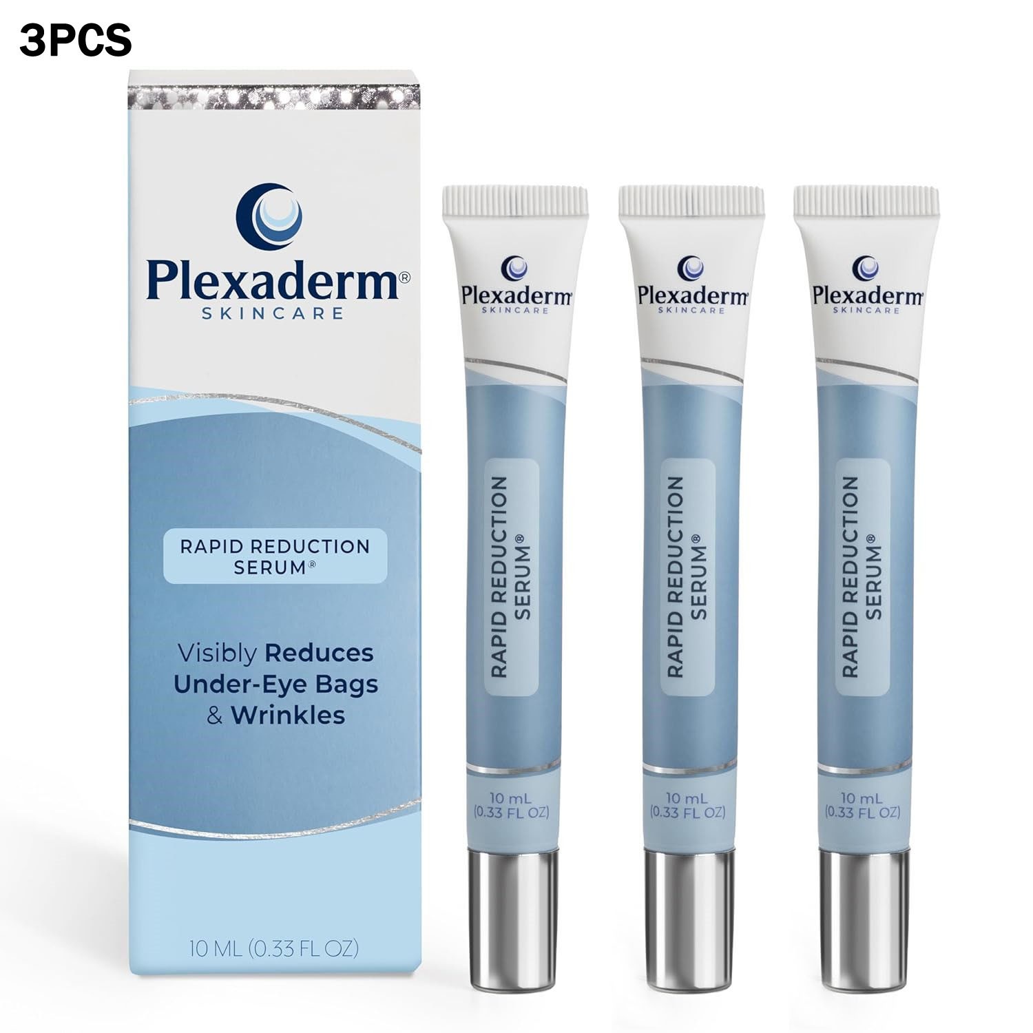 3X Plexaderm Rapid Reduction Eye Serum – Visibly Reduces Under-Eye Bags,Wrinkles