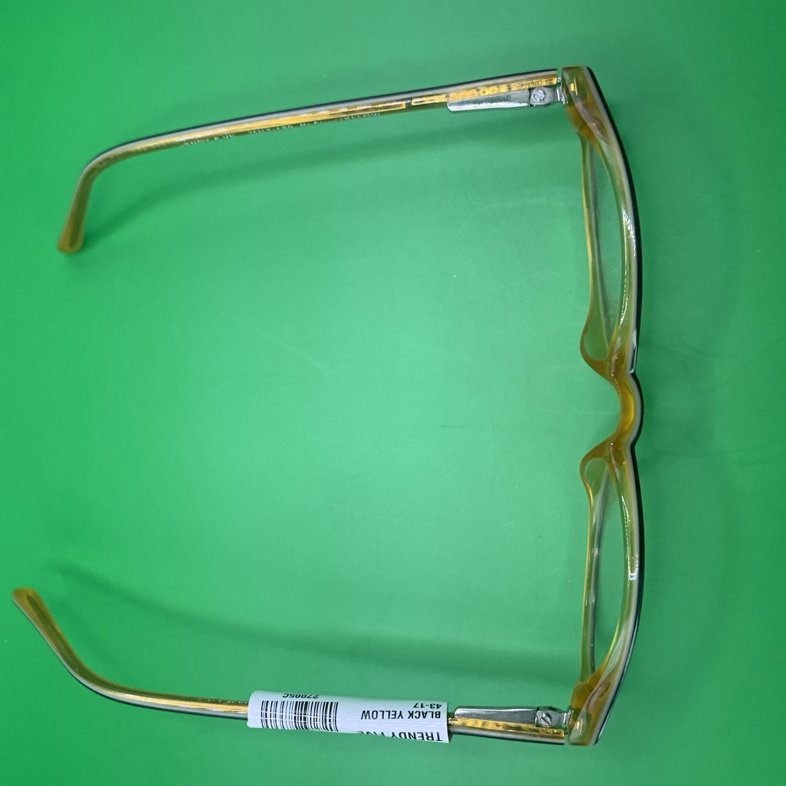 TRENDY FIVE Fashion Collection Black Yellow Eyeglass Frames 43-17-130 New