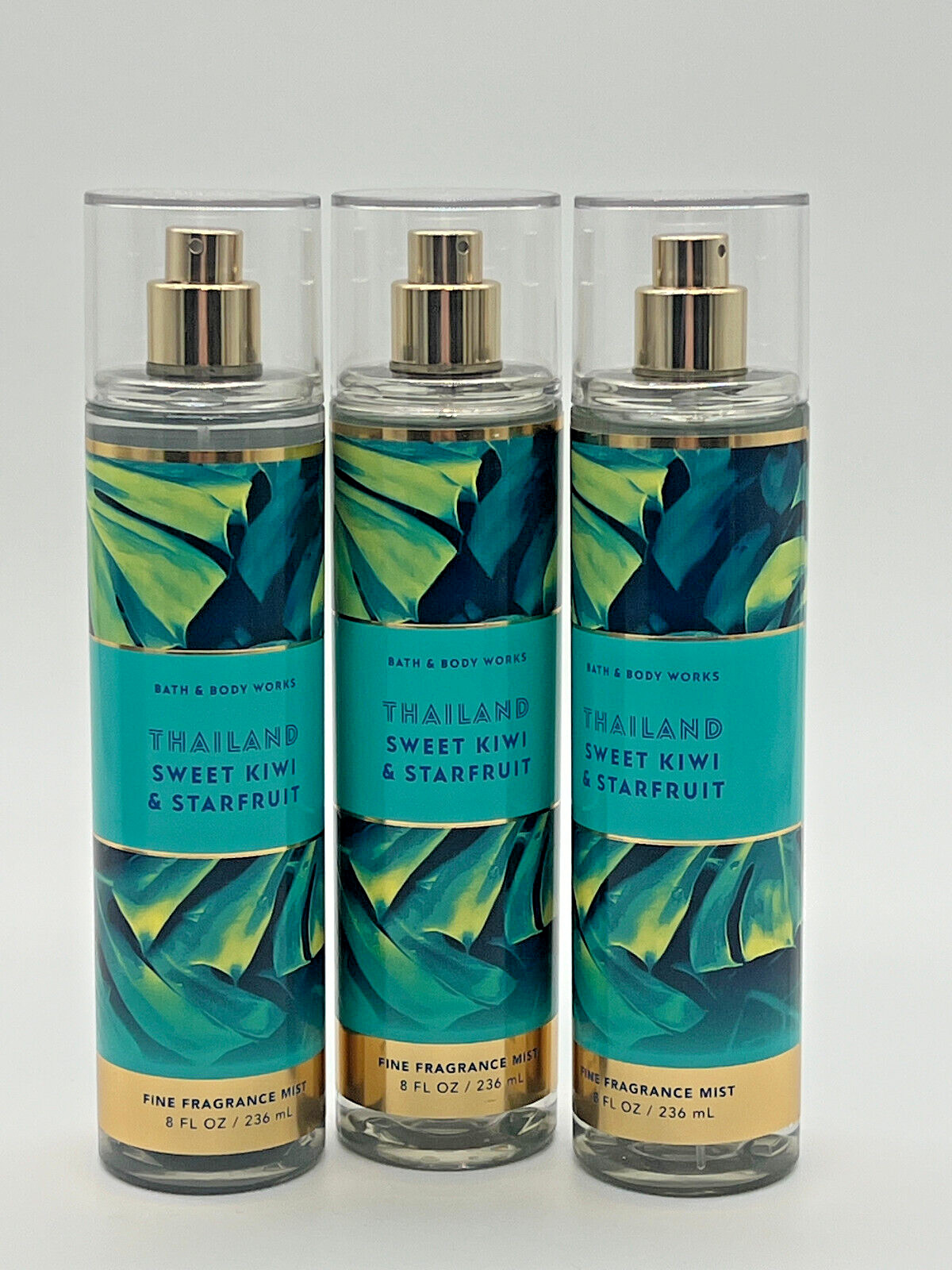 Bath & Body Works Fine Fragrance Mist THAILAND SWEET KIWI & STARFRUIT – Set of 3