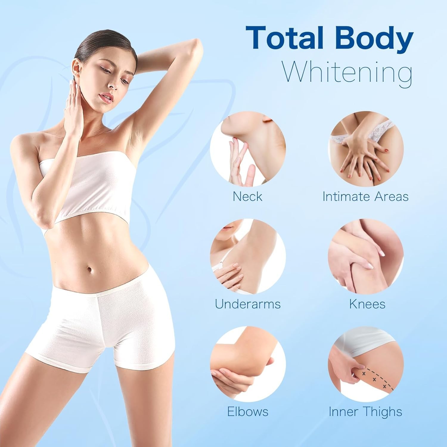 Skin Bleaching Cream, Dark Spot Remover for Face, Intimate Areas & Body