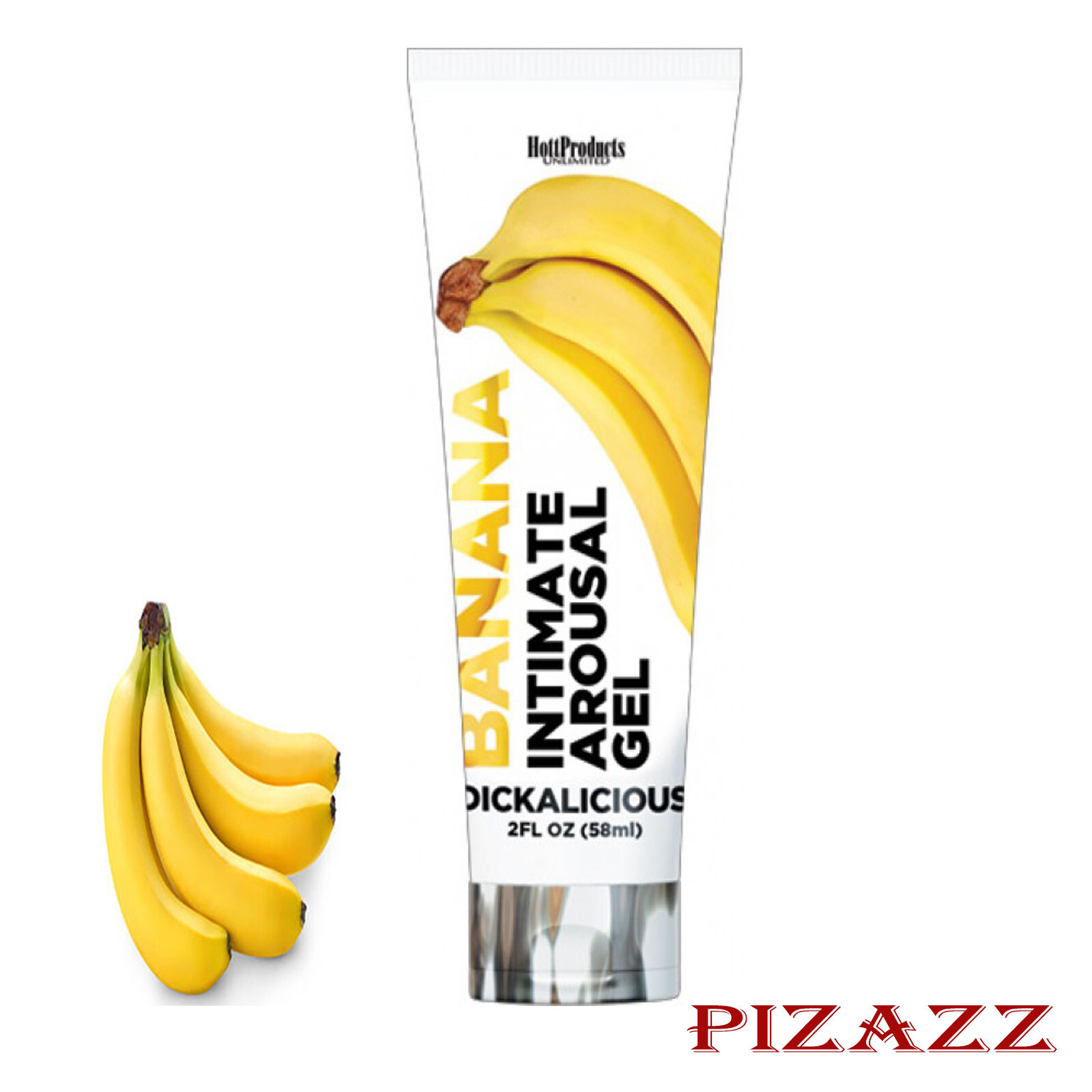 Dickalicious Edible Flavored Gel Arousal Lube Lotion Penis Cream banana