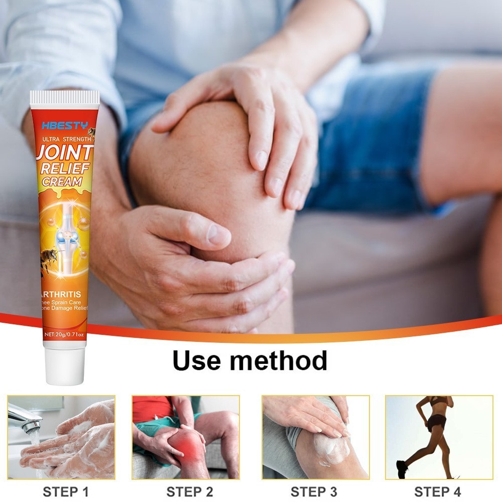 [Pack of 5] Knee Joint Relief Cream Arthritis Treatment Cream Ointment 20g US