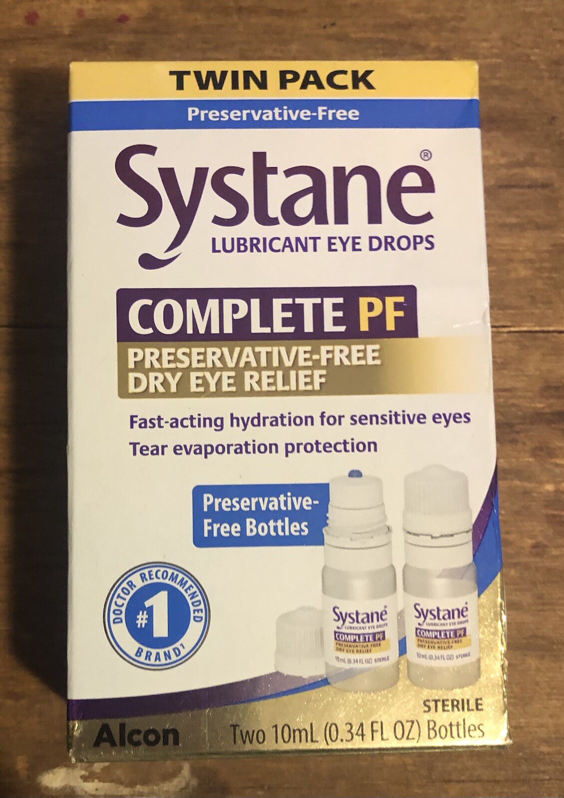 SYSTANE Complete PF Dry Eye Relief Drops Preservative Free Twin Pack 08/2027 NEW