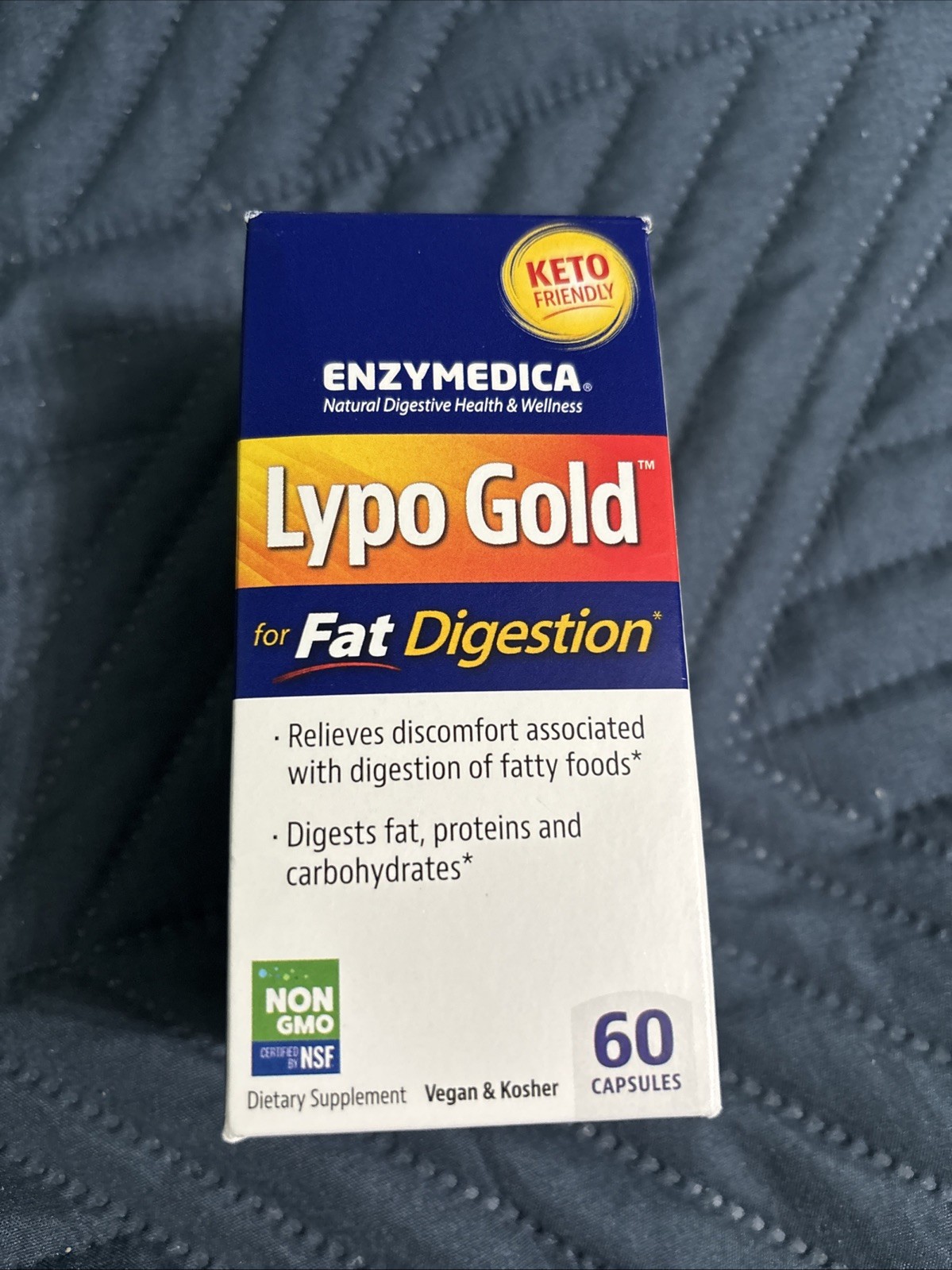 Enzymedica Lypo Gold 60 Capsules, Clearance for EXP 03/2028