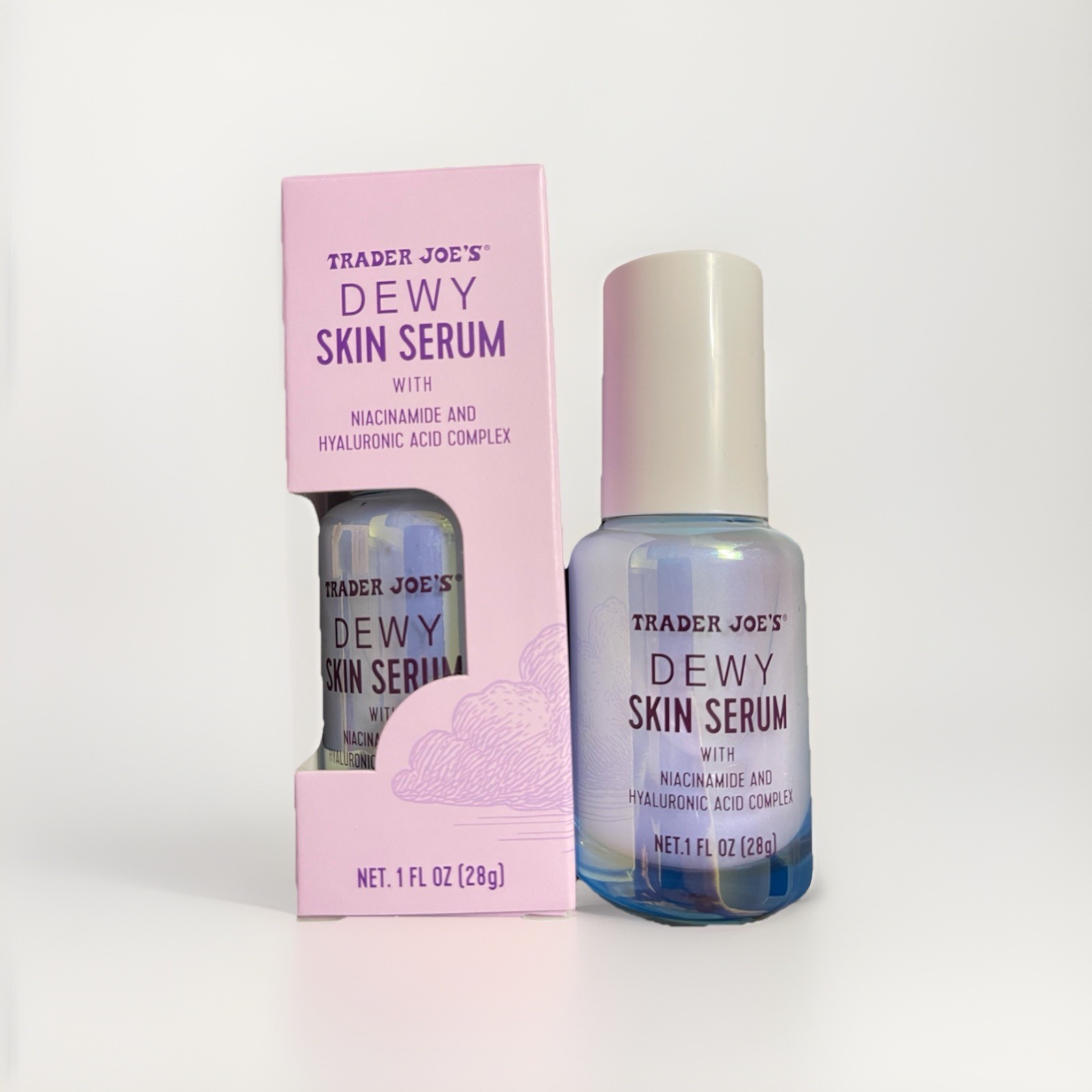 2 Pack Trader Joe’s Dewy Skin Serum, 1 fl oz/30 mL Each