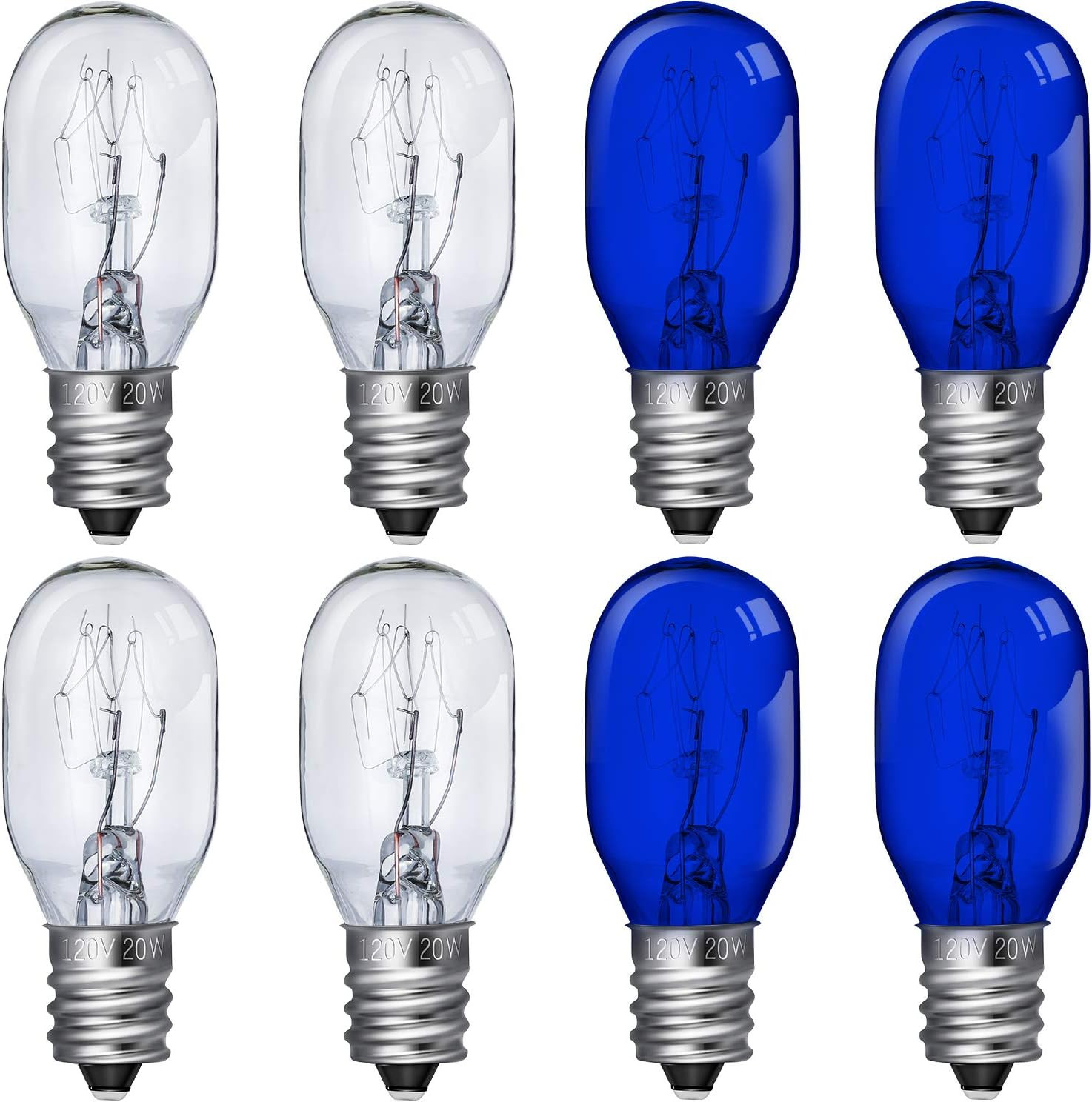 8 Pcs 20W Makeup Mirror Replacement Bulbs for Lighted Makeup Mirror | T-Type Bul