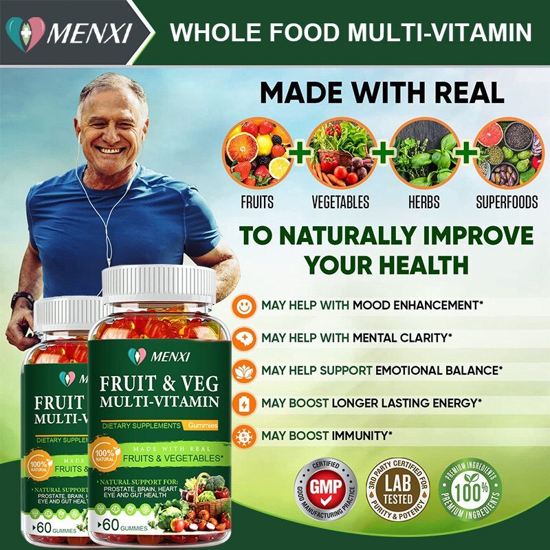 Fruits and Veggies Supplement Balance of Daily Nature Fruits & Vegetables Gummy