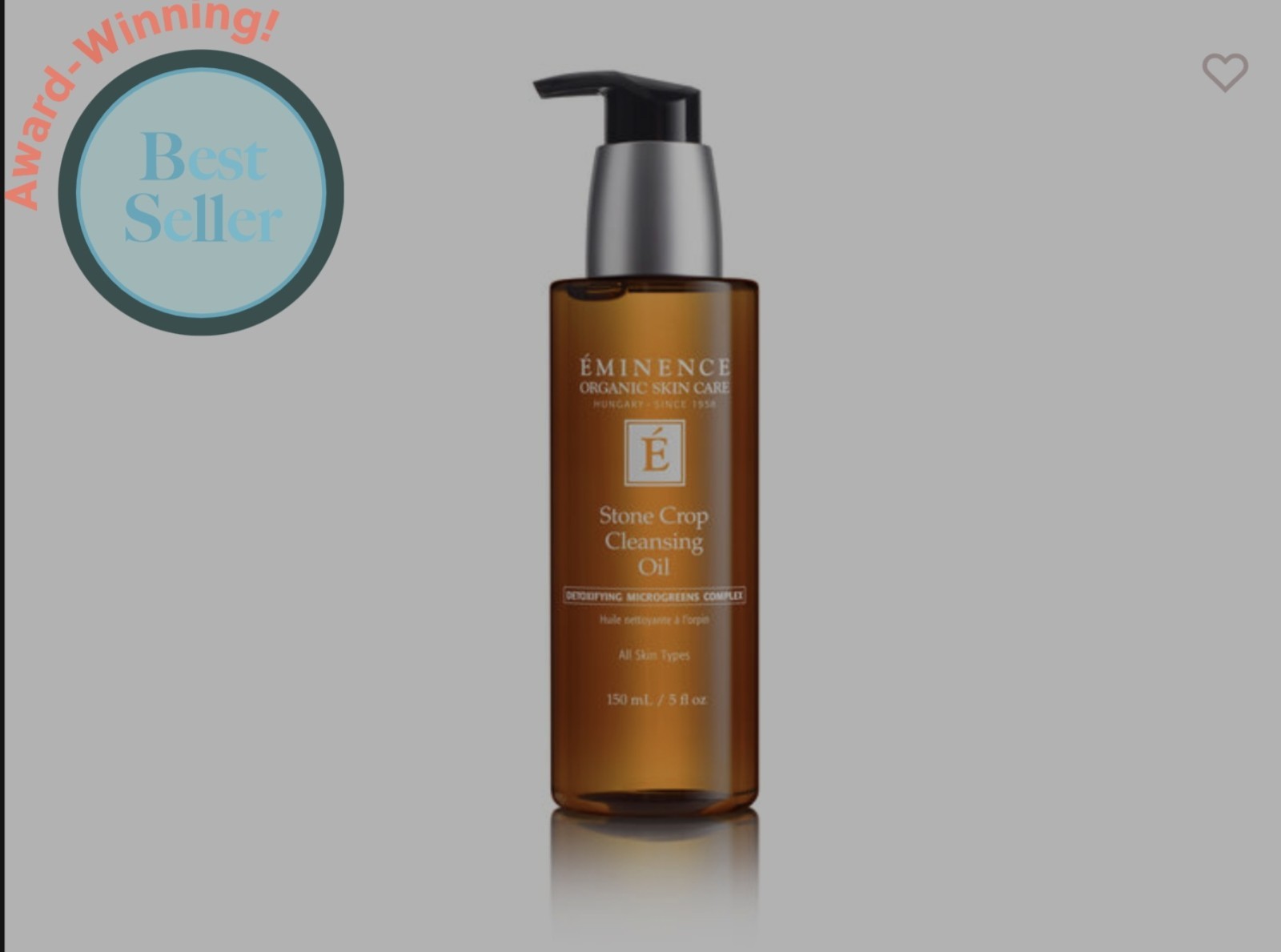 Eminence Organic Skin Care Stone Crop Cleansing Oil 5oz/150mL Open Box