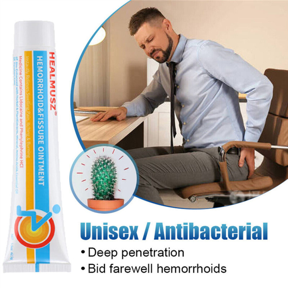 Hemorrhoids Remove Ointment Herbal Cream Relief Piles Pain Reduce Itching SALE