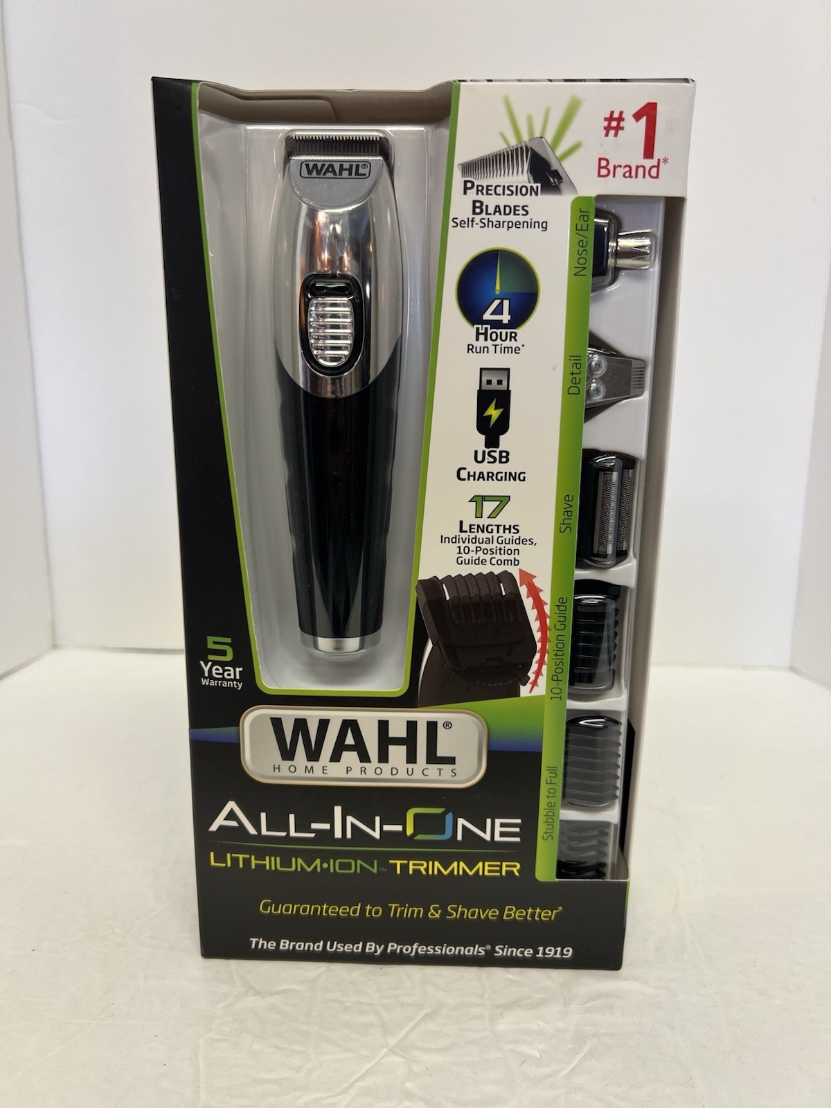 **NEW** Wahl All-In-One Lithium Ion Trimmer Kit 17 Lengths USB Charging SEALED