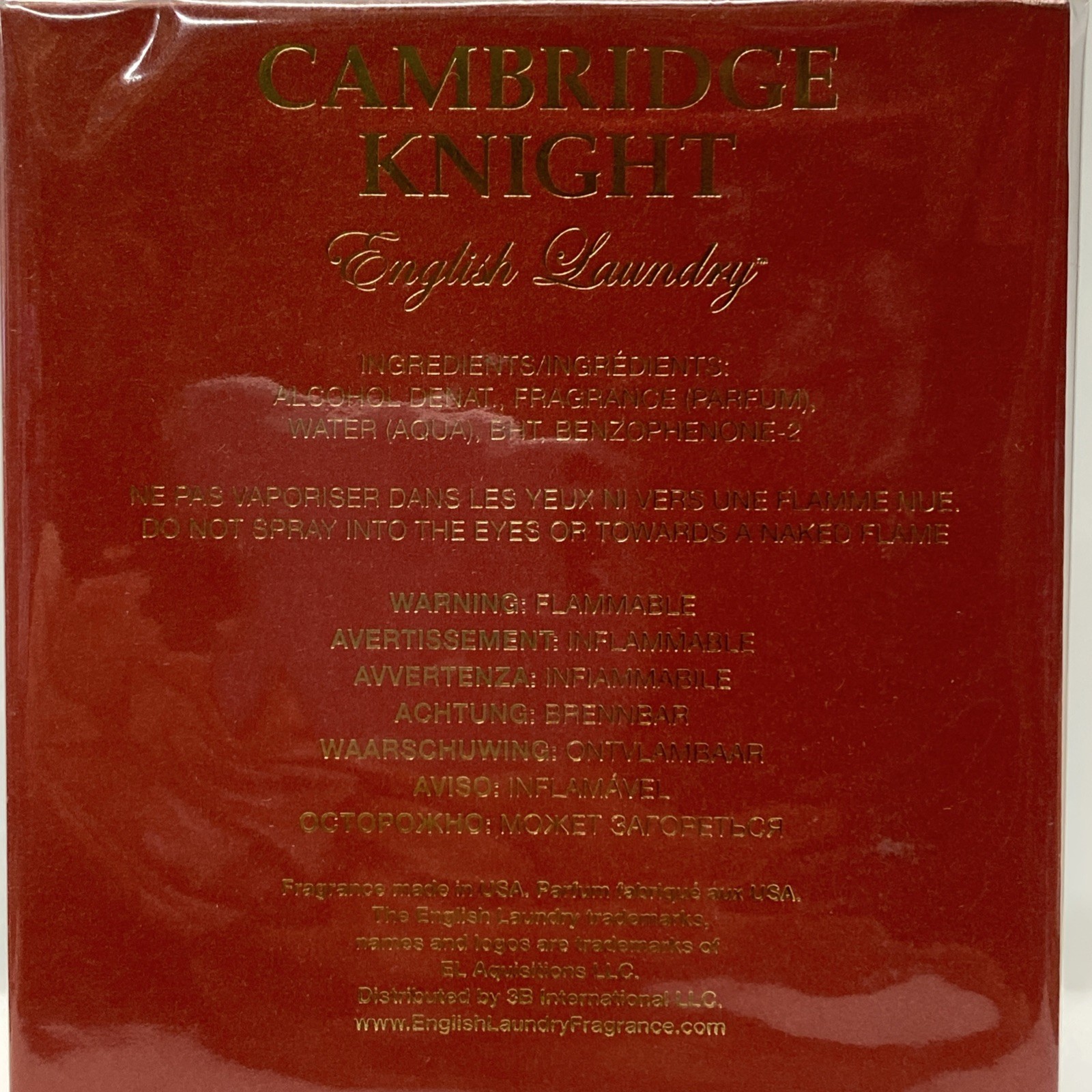 Cambridge Knight JP Men English Laundry 3.4 oz EDP Spray