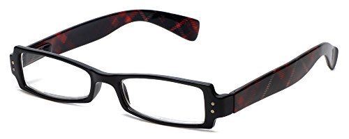 Calabria 763 Designer Spring Hinge Reading Glasses&Matching Case +2.5