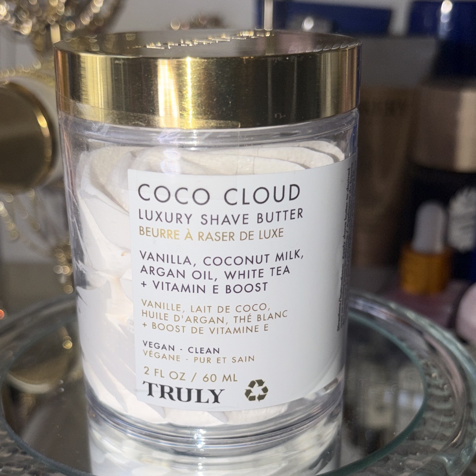 Truly Coco Cloud Luxury Shave Butter Vanilla Vegan 2 fl oz / 60 mL