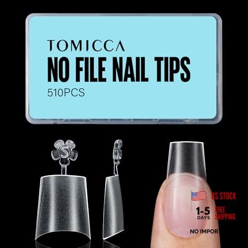 Short Coffin Nail Tips, 510Pcs Acrylic Half Cover Nail short coffin nail tips