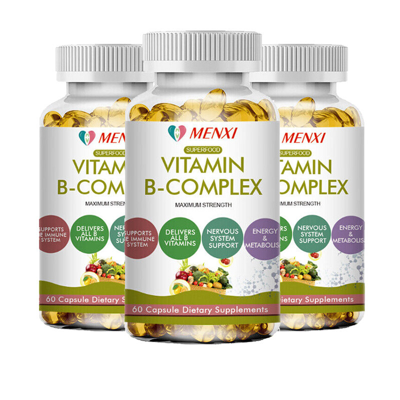 Vitamin B Complex – 8 Super B Vits 180 Capsules with Choline & Inositol
