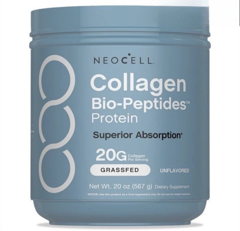 NeoCell Collagen Peptides Powder 20oz – Grass-Fed with 18 Amino Acids