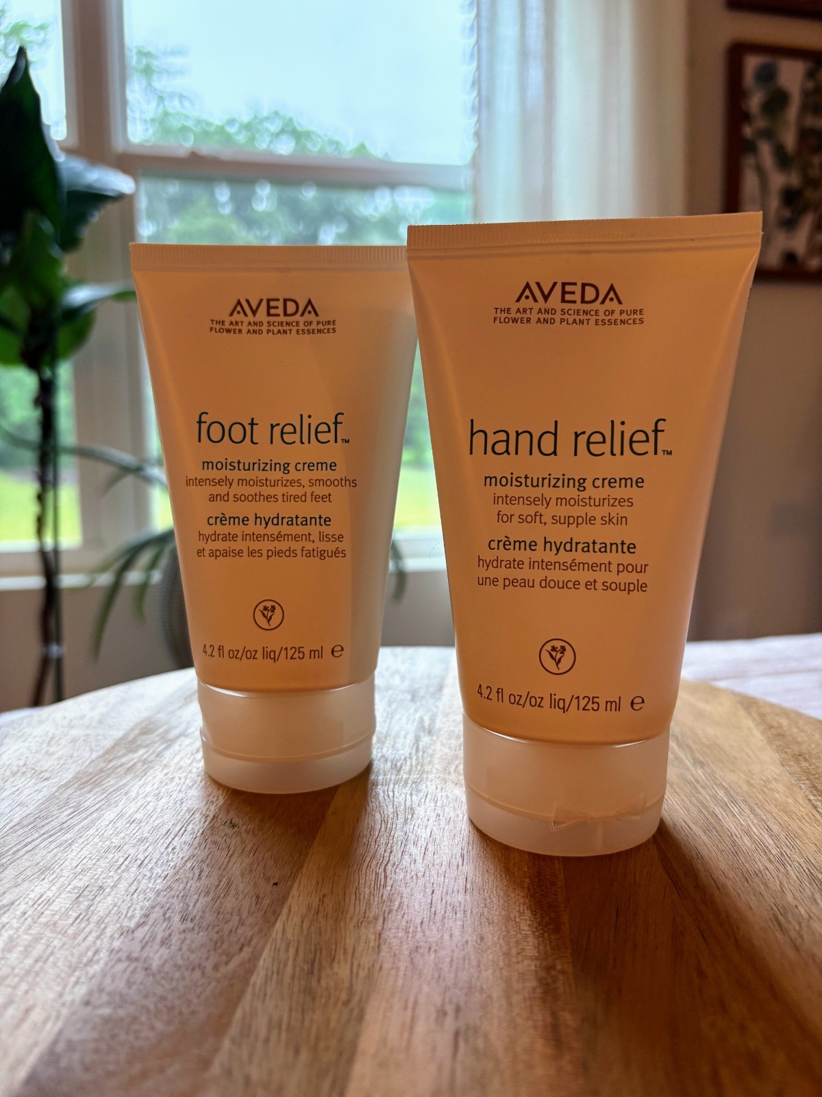 AVEDA Foot and Hand Relief Moisturizing Creme 125ml 4.2oz lotion cream lot of 2