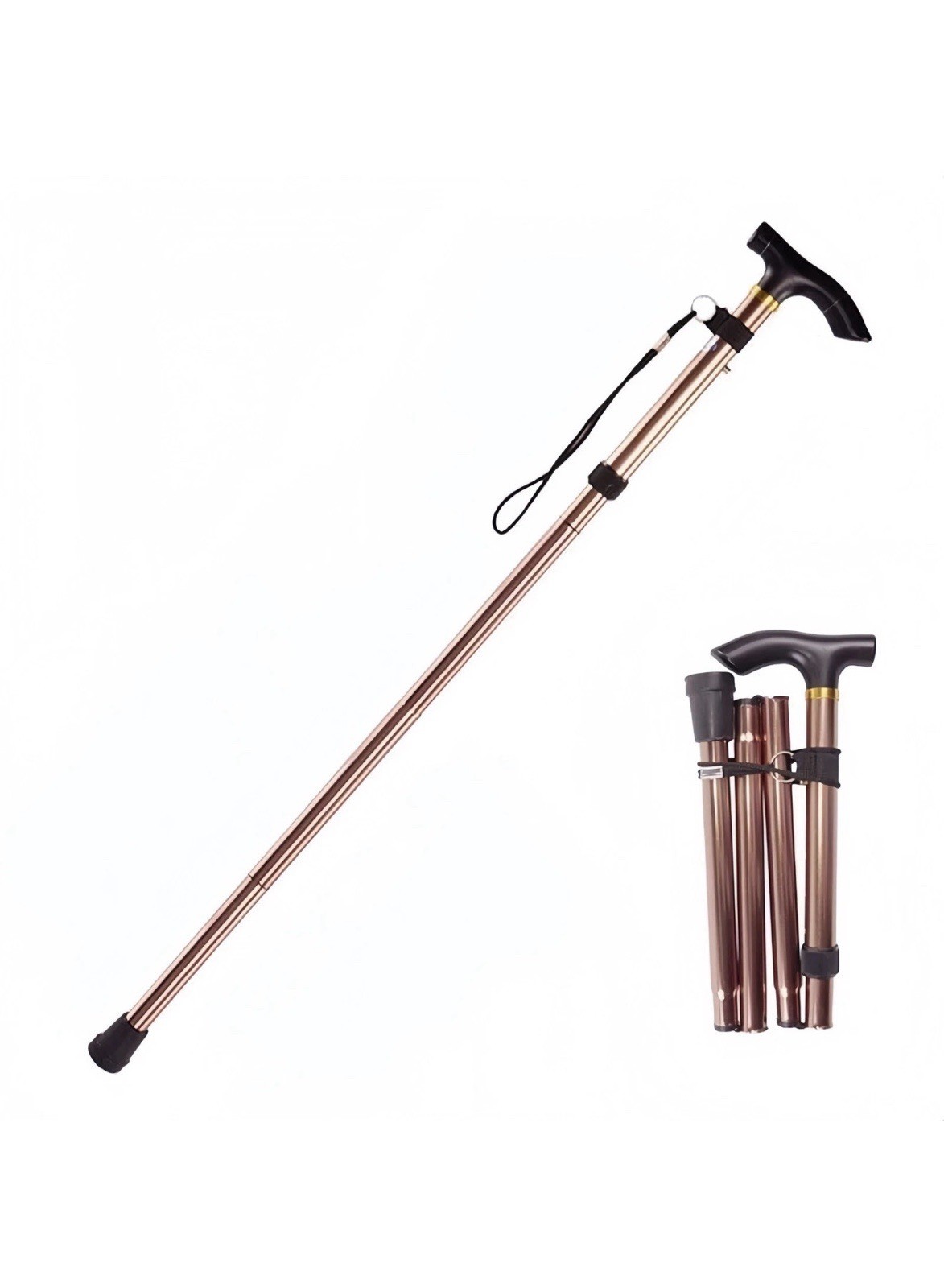 Cane Walking Stick Adjustable Folding walking Aluminum Collapsible Travel Hiking
