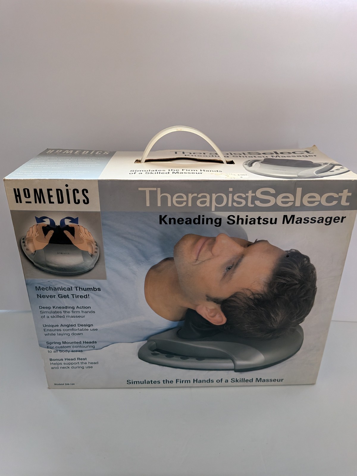 HoMedics SM-100 Therapist Select Kneading Shiatsu Massager – Open Box