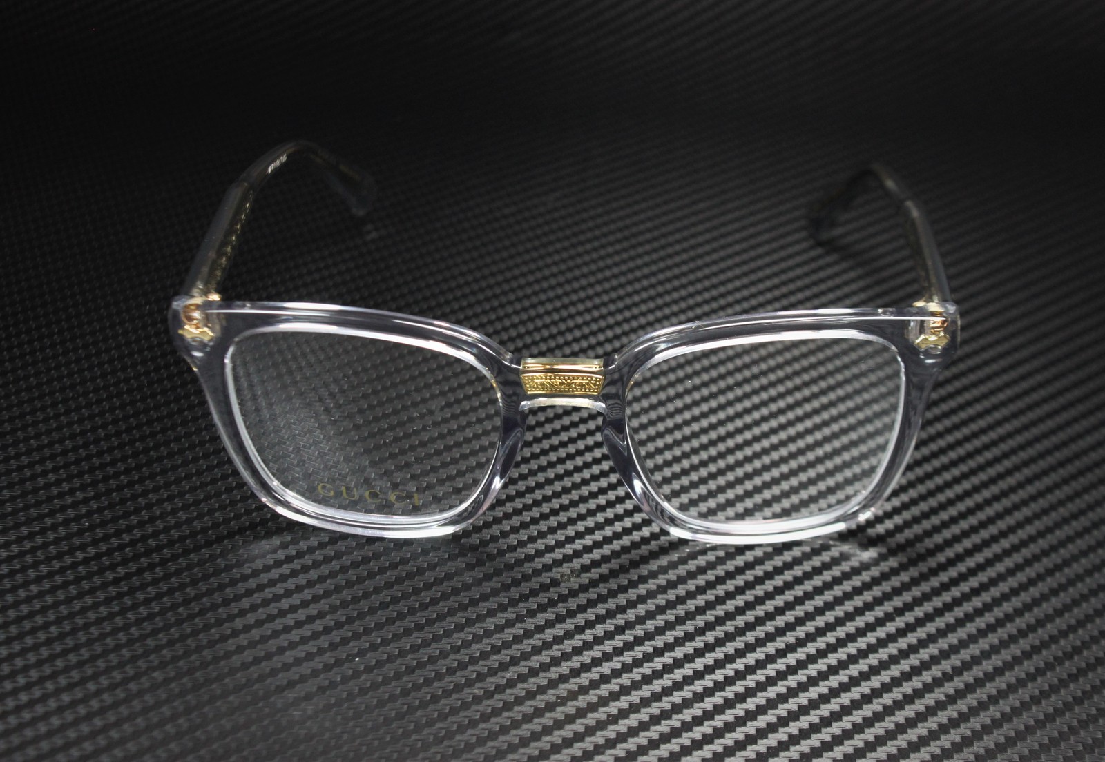 GUCCI GG0184O 005 Rectangular Square Grey Demo Lens 50 mm Unisex Eyeglasses